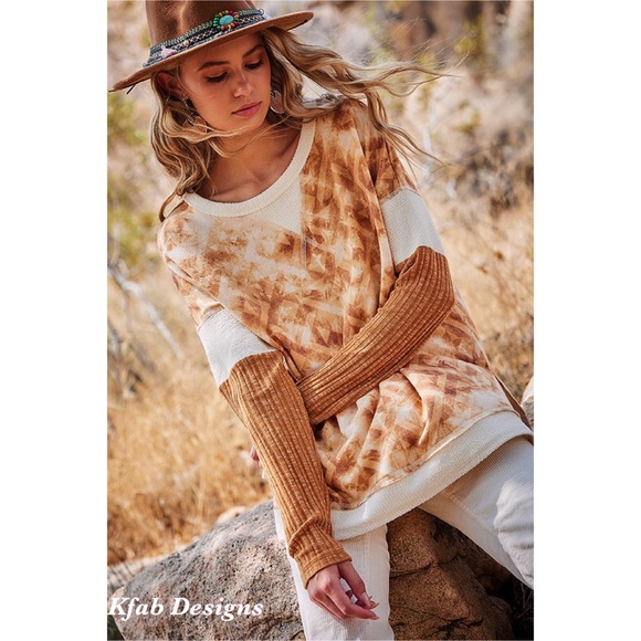 ❤️LAST! Boho Contrast Detail Aztec Print Top! - Picture 4 of 10